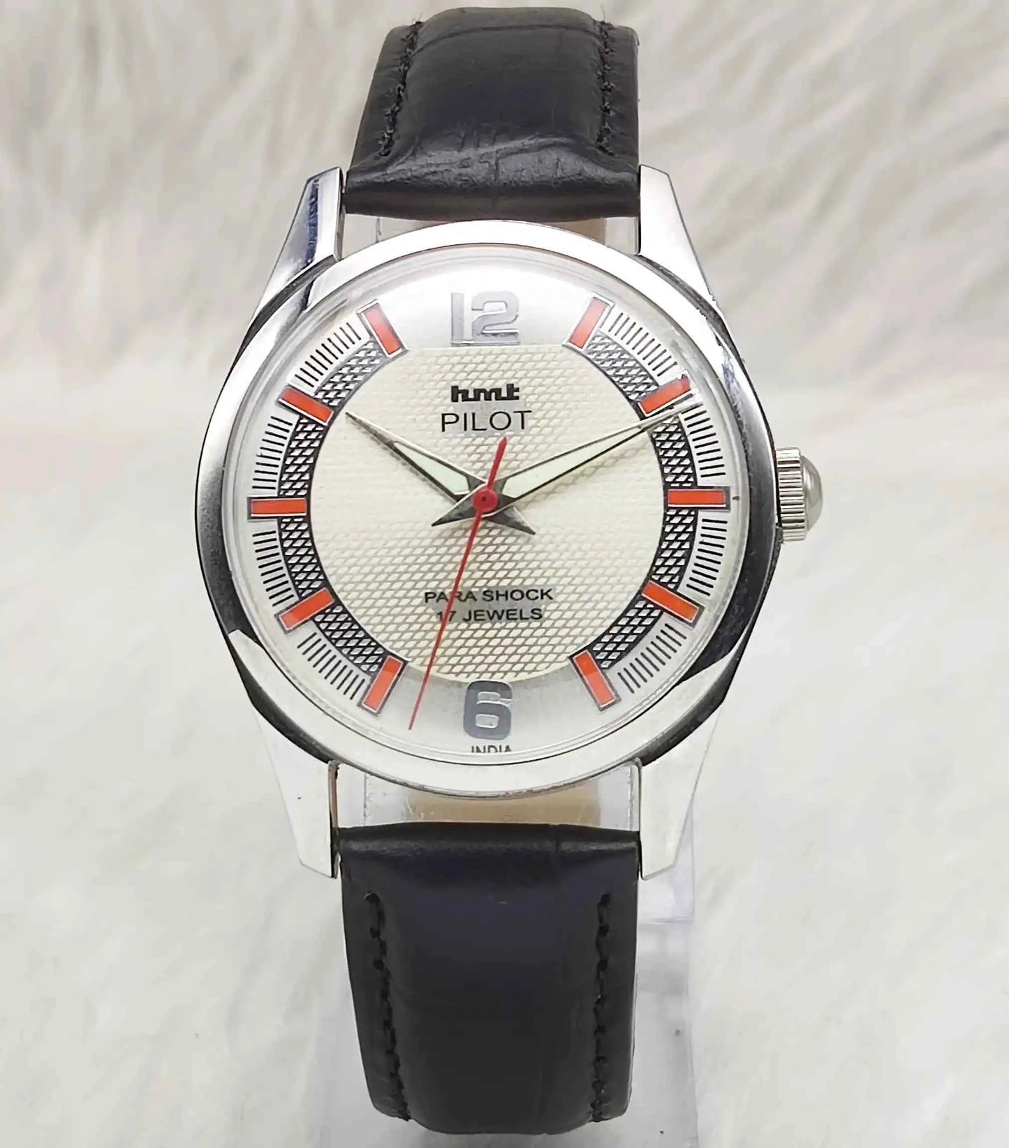 HMT Pilot Bluish Dotted Dial 17 Jewels Handwinding Men's Watch