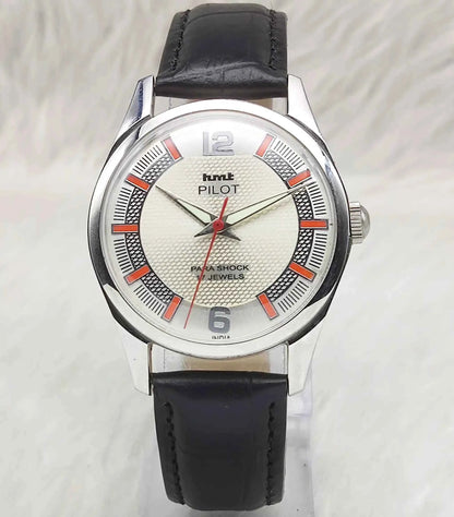 HMT Pilot Bluish Dotted Dial 17 Jewels Handwinding Men's Watch