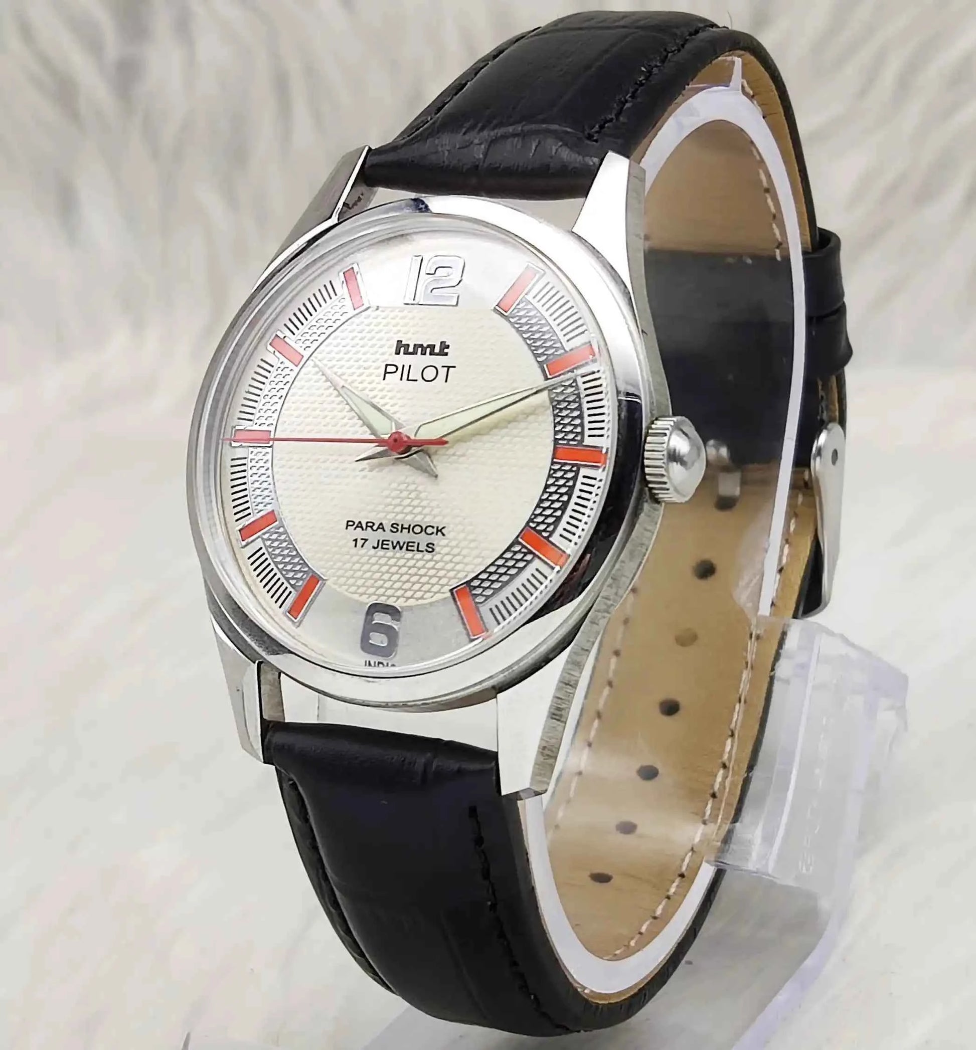 HMT Pilot Bluish Dotted Dial 17 Jewels Handwinding Men's Watch