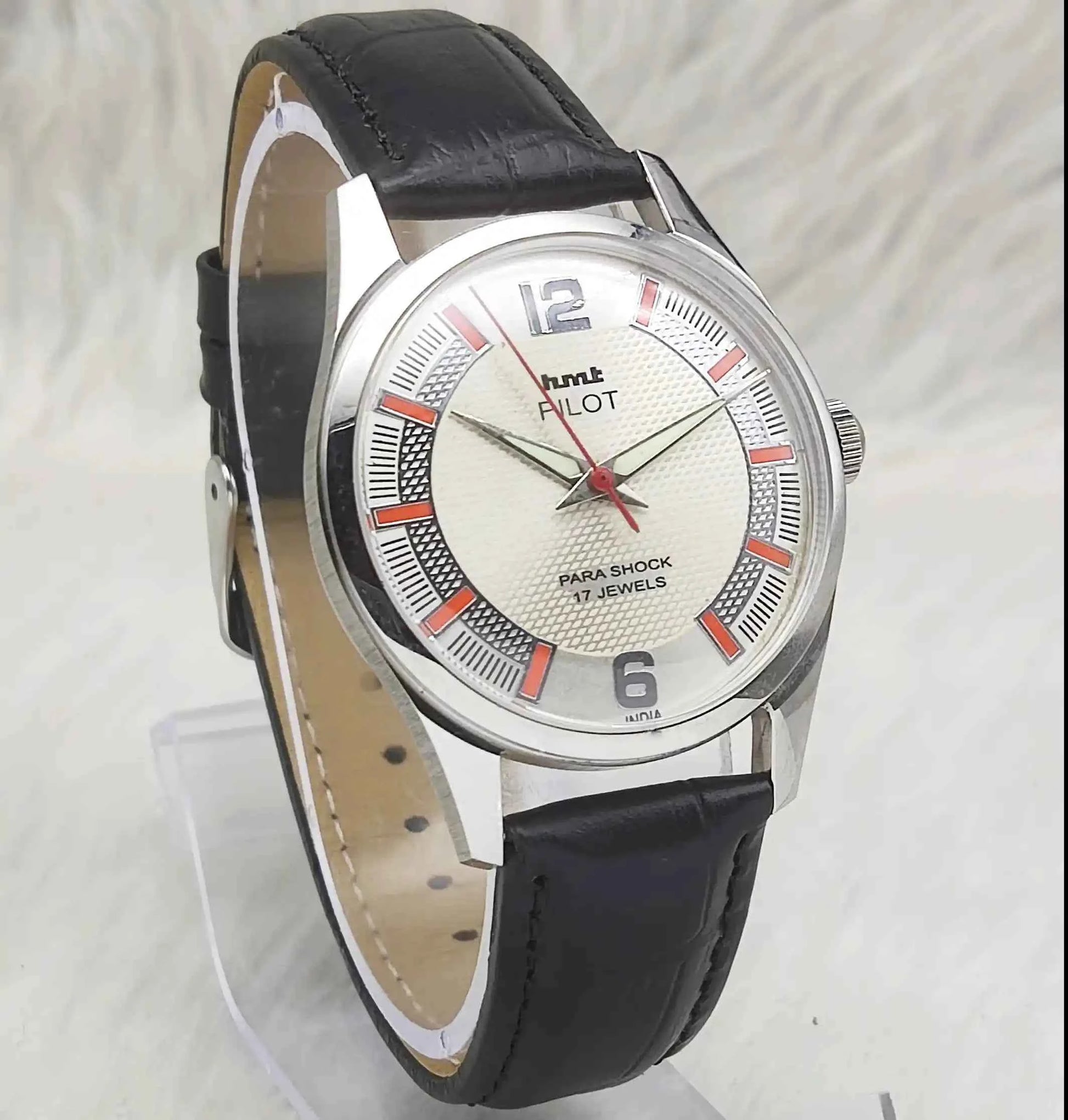HMT Pilot Bluish Dotted Dial 17 Jewels Handwinding Men's Watch
