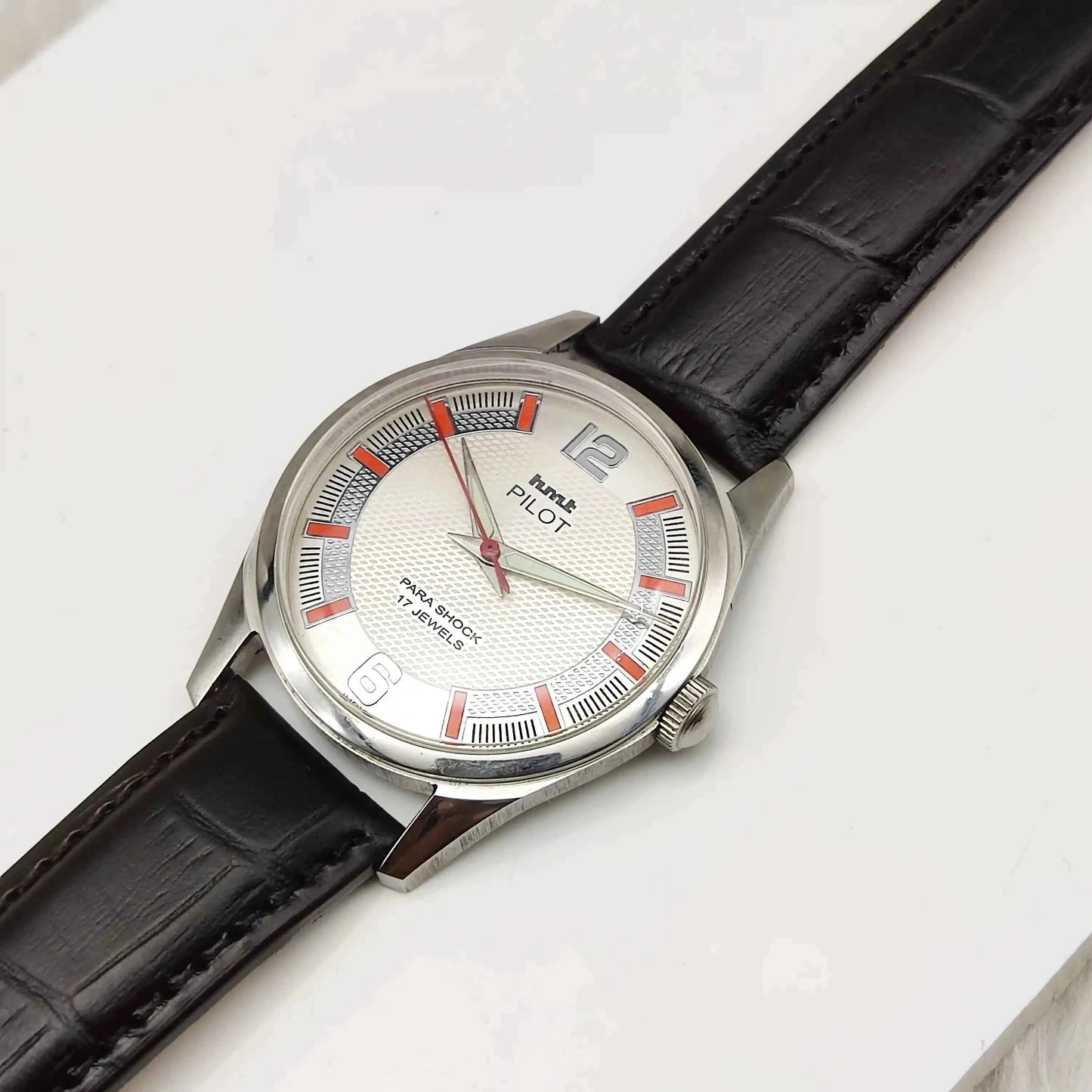 HMT Pilot Bluish Dotted Dial 17 Jewels Handwinding Men's Watch