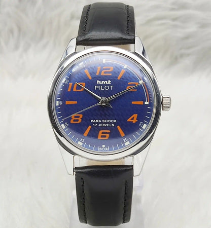 HMT Pilot Watch Blue Dial - Handwinding 17 Jewels 0231