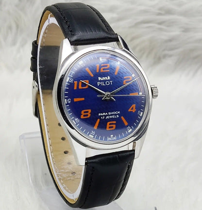 HMT Pilot Watch Blue Dial - Handwinding 17 Jewels 0231