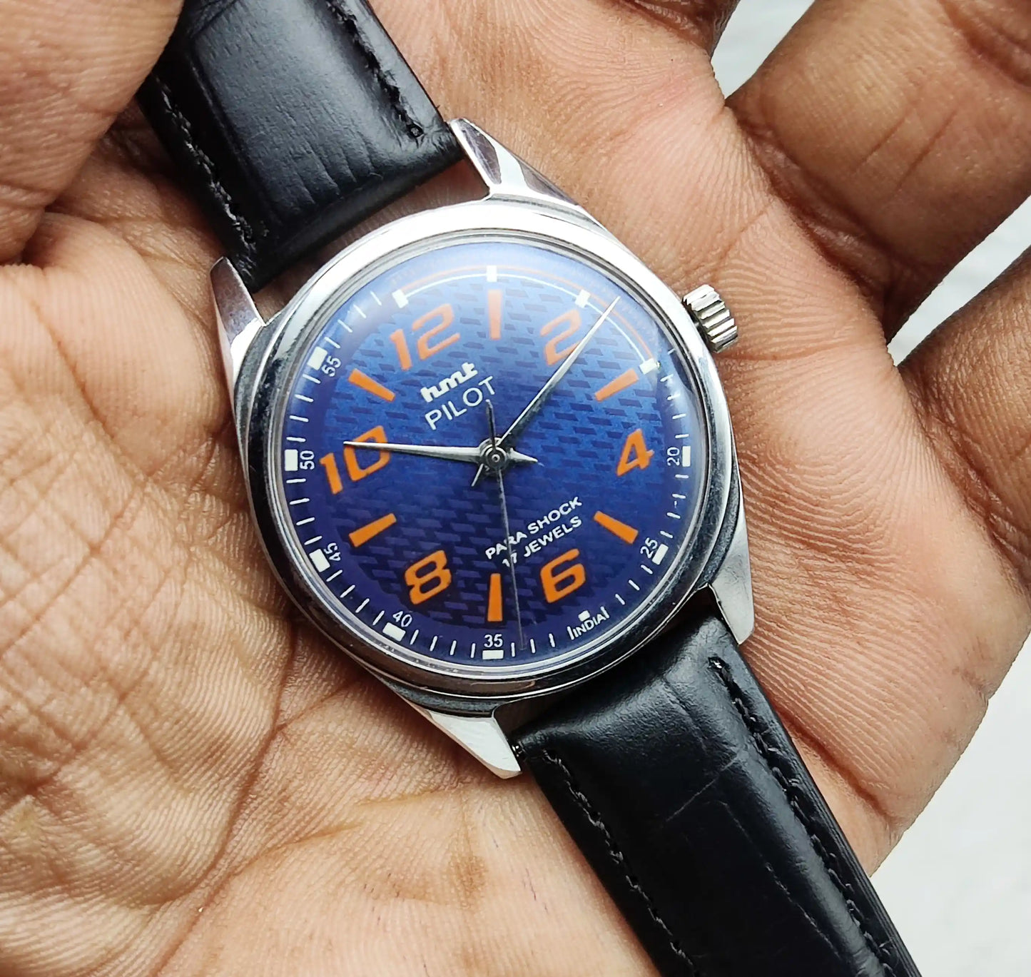 HMT Pilot Watch Blue Dial - Handwinding 17 Jewels 0231