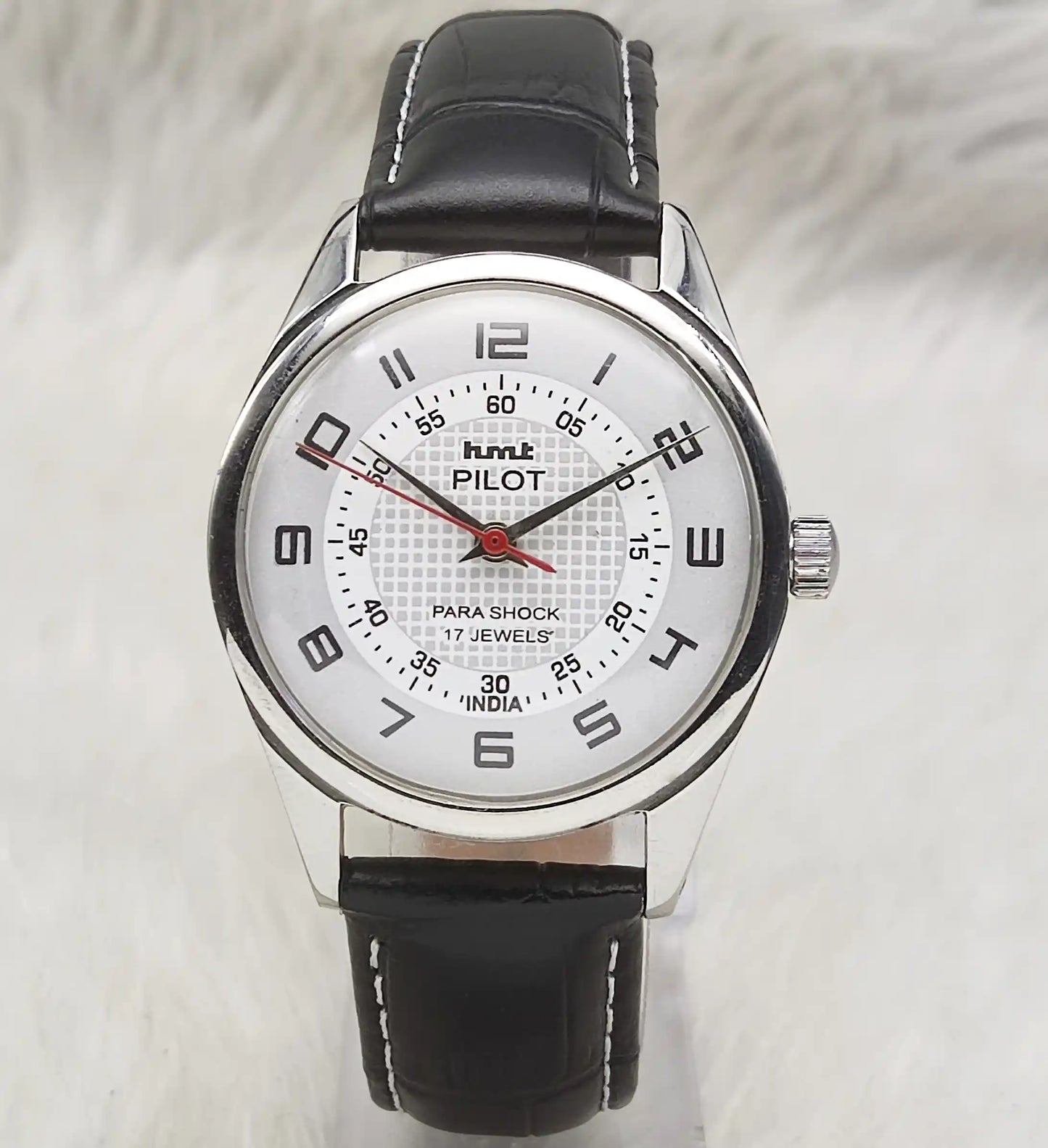 HMT Pilot White Dial Watch - Timeless Mechanical Elegance for Every Occasion