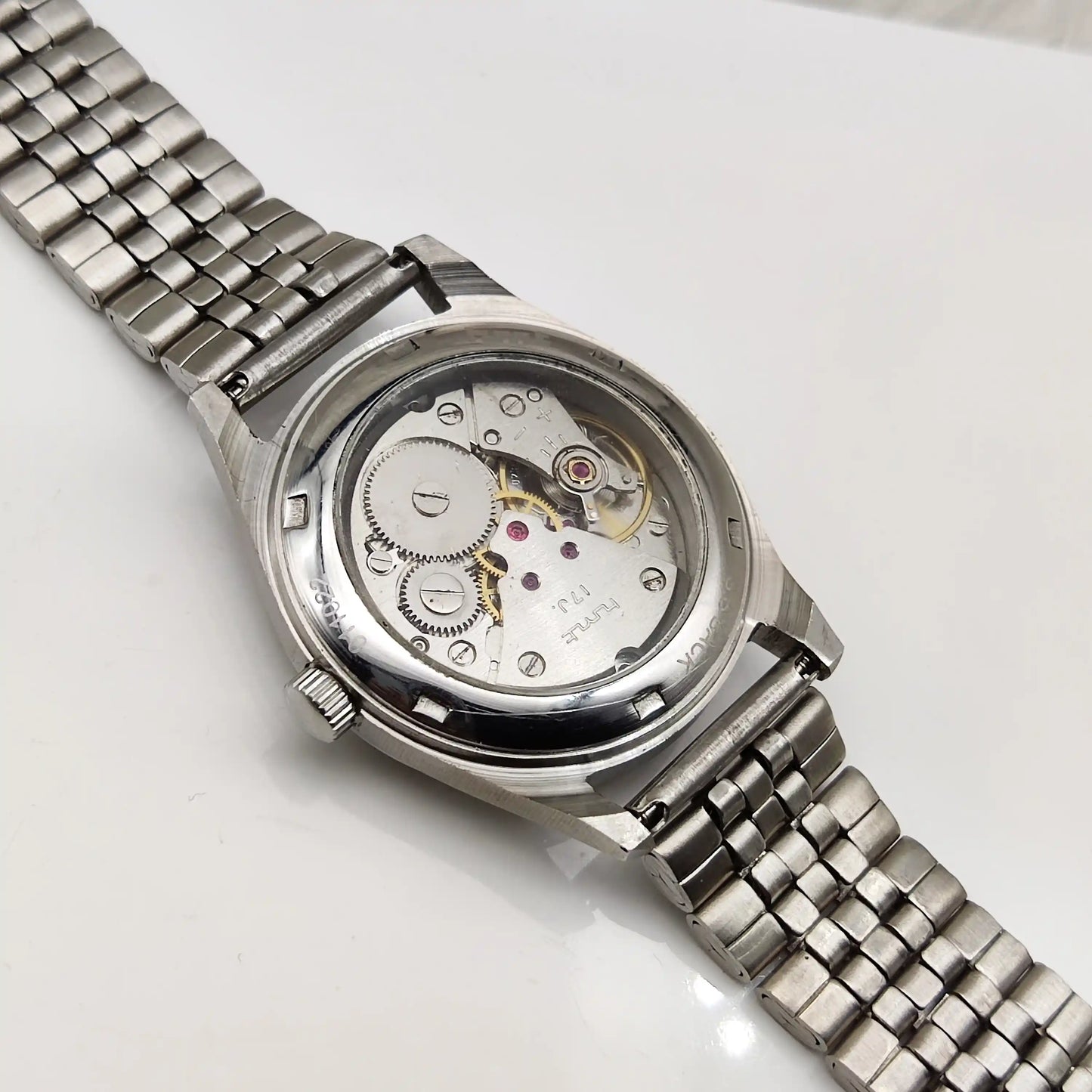 HMT Pilot White Textured Dial 17 Jewels Hand-Winding Watch for Men