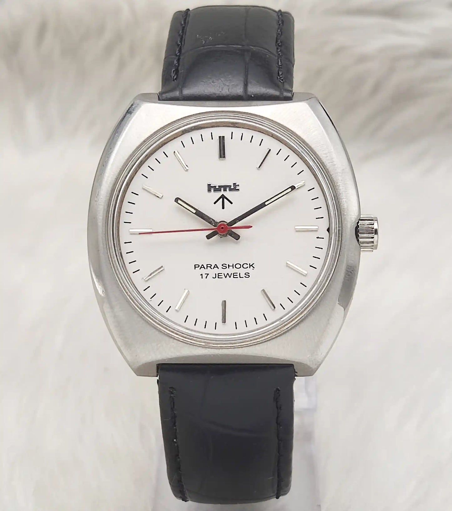 HMT Silver 17 Jewels Stick Indices Handwinding Men's Watch