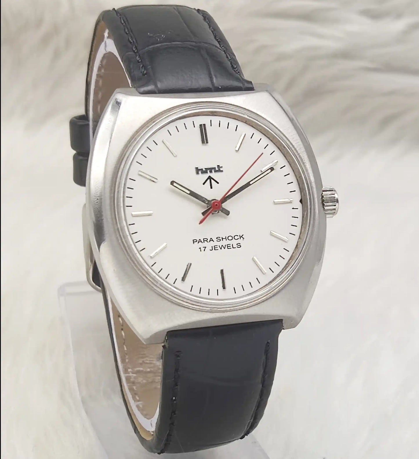 HMT Silver 17 Jewels Stick Indices Handwinding Men's Watch