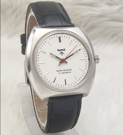 HMT Silver 17 Jewels Stick Indices Handwinding Men's Watch