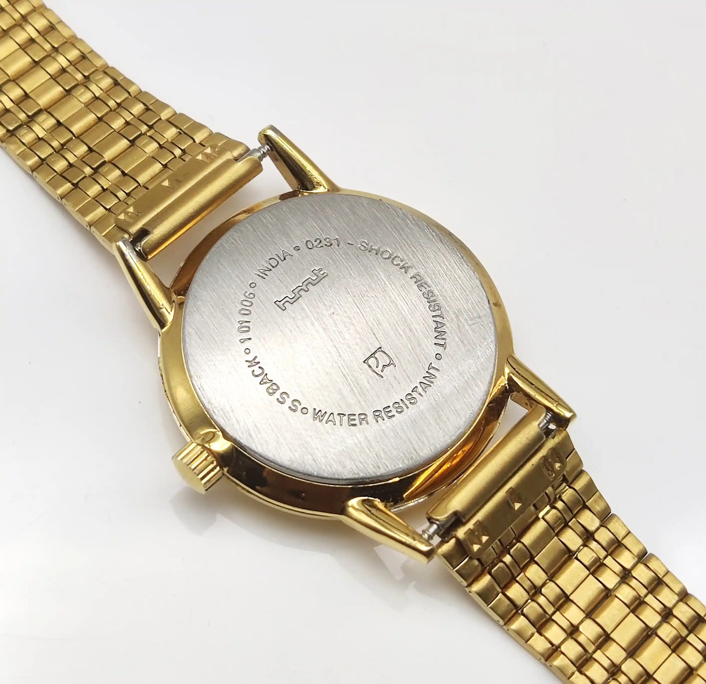 HMT Sona 17 Jewels Golden Dial With Stick Indices Handwinding Watch