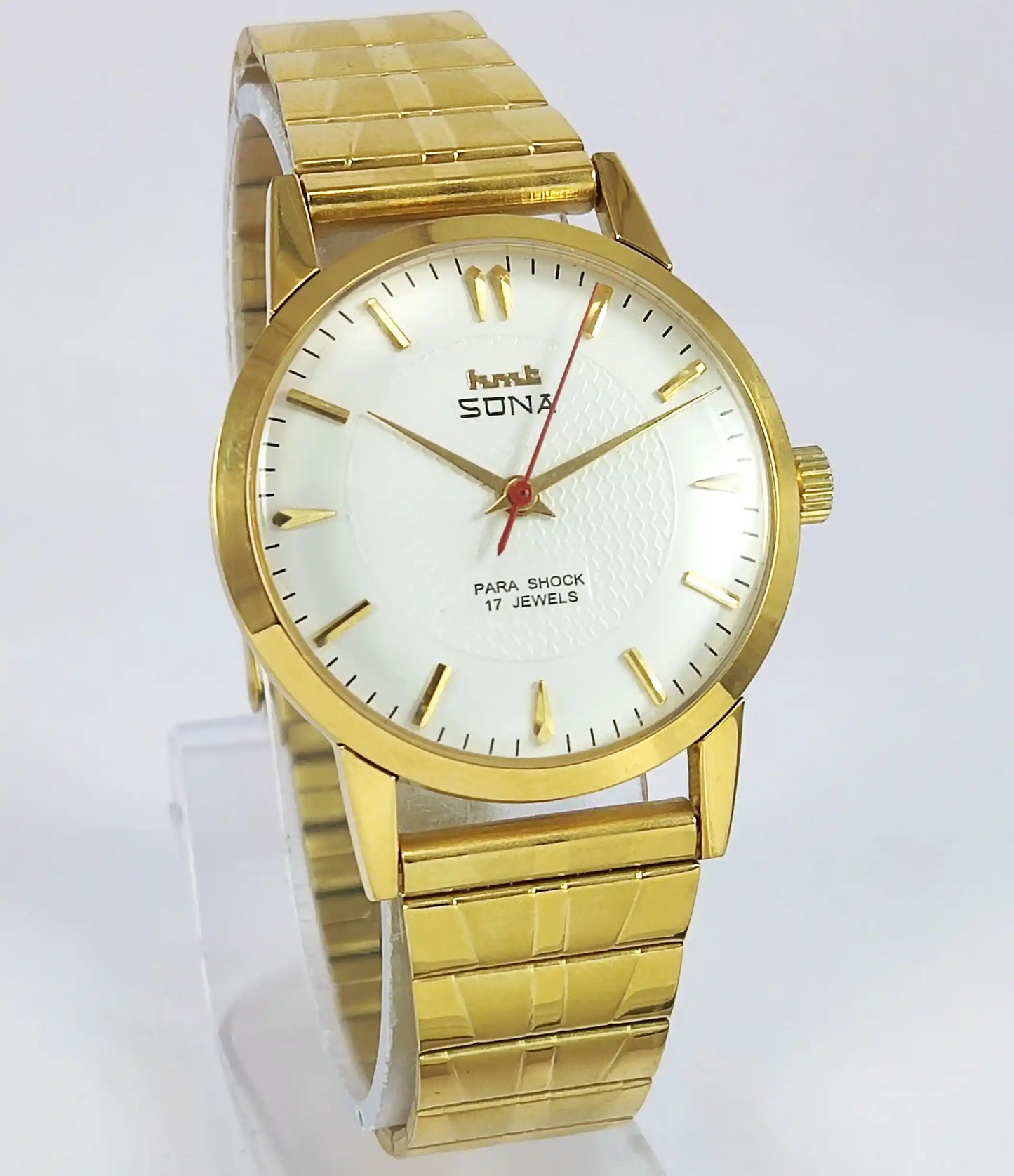 HMT Sona 17 Jewels White Dial Handwinding Watch 0231 Discover-Diamonds