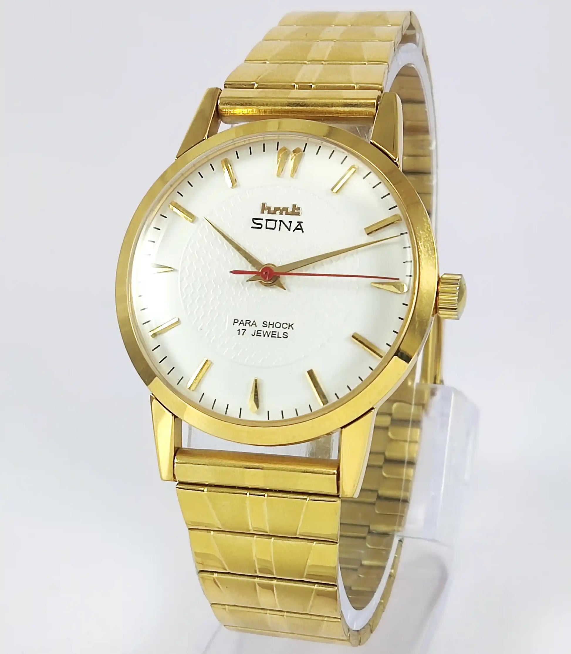 HMT Sona 17 Jewels White Dial Handwinding Watch 0231 Discover-Diamonds