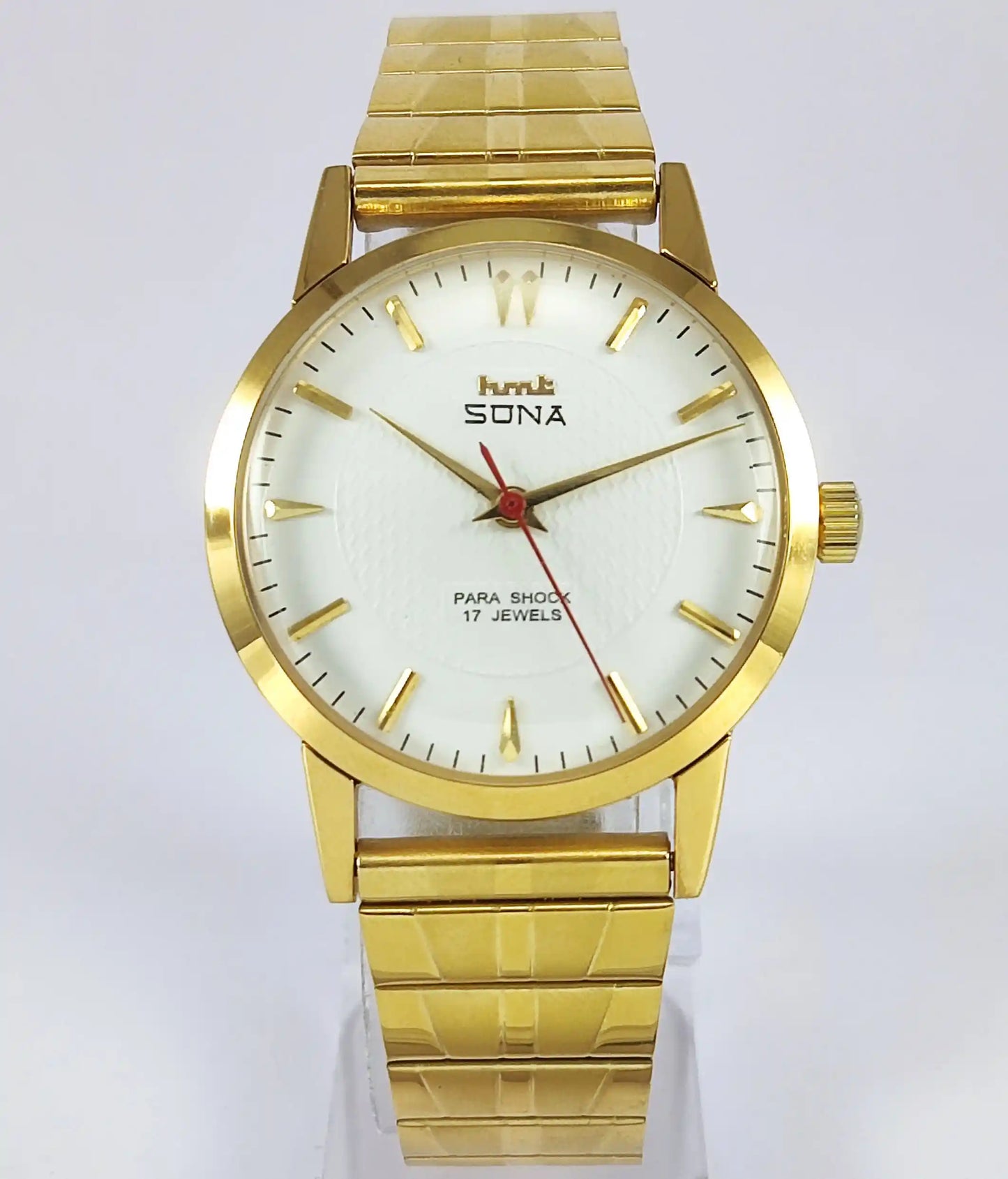 HMT Sona 17 Jewels White Dial Handwinding Watch 0231 Discover-Diamonds