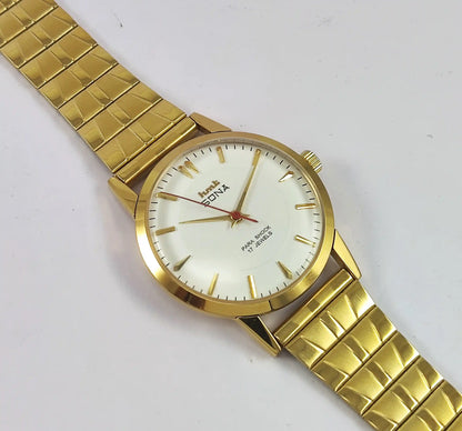 HMT Sona 17 Jewels White Dial Handwinding Watch 0231 Discover-Diamonds