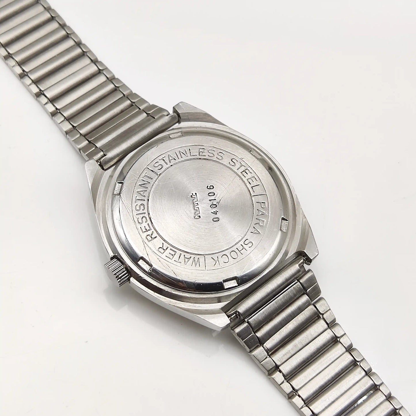 HMT Surya Men's Watch - 17 Jewels with Sun Yellow Dial and Stick Indices