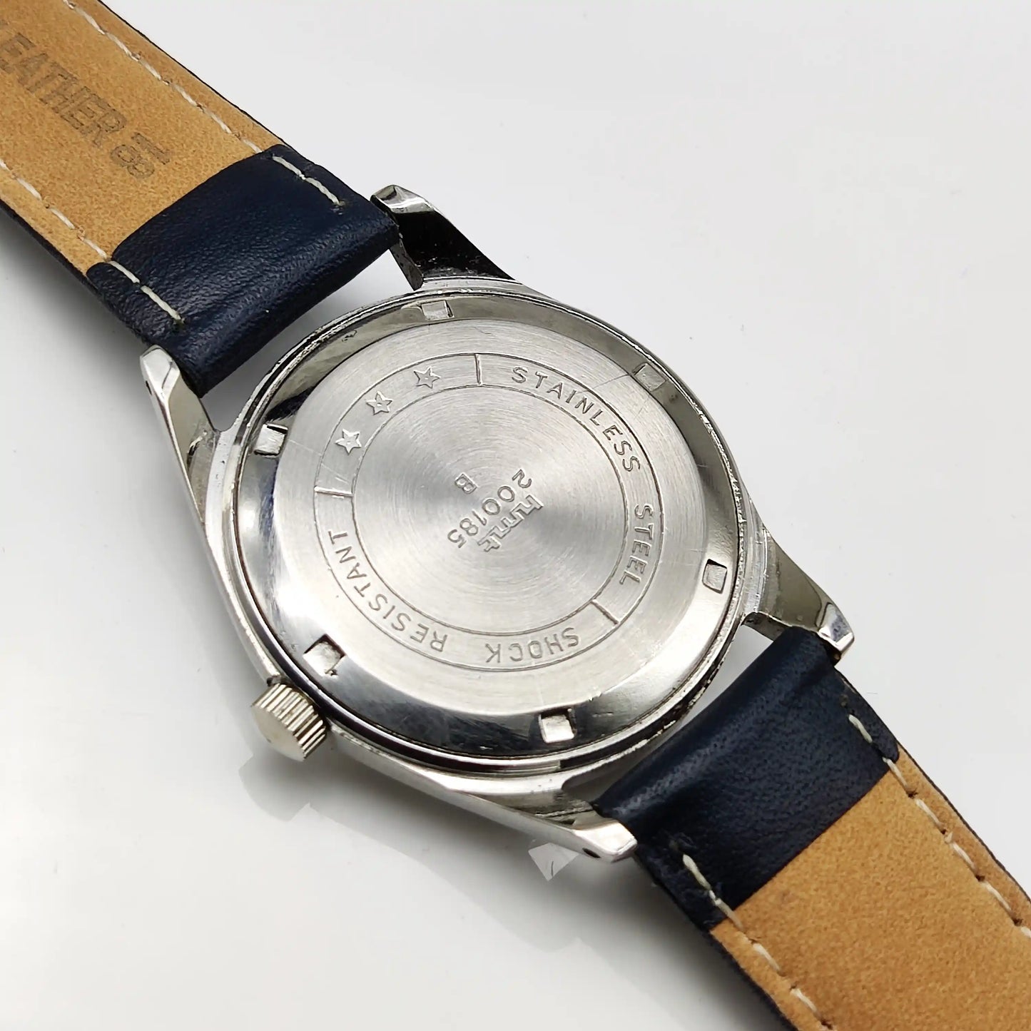 HMT Tamil Numerals Watch with 17 Jewels and White Dial - Handwinding Men's Timepiece