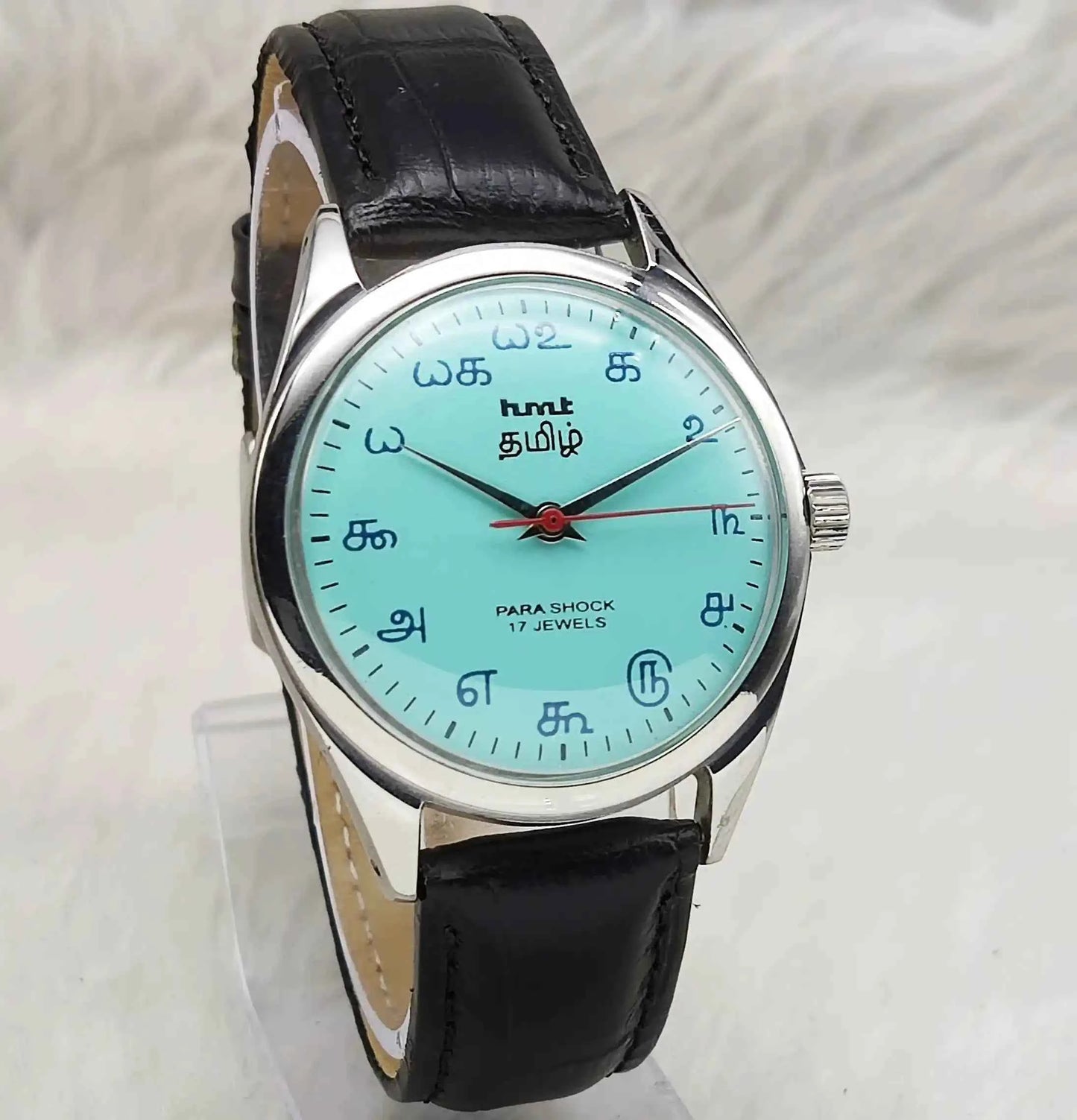 HMT Tamil Numerals Indices Turquoise Dial 17 Jewels Handwinding Watch