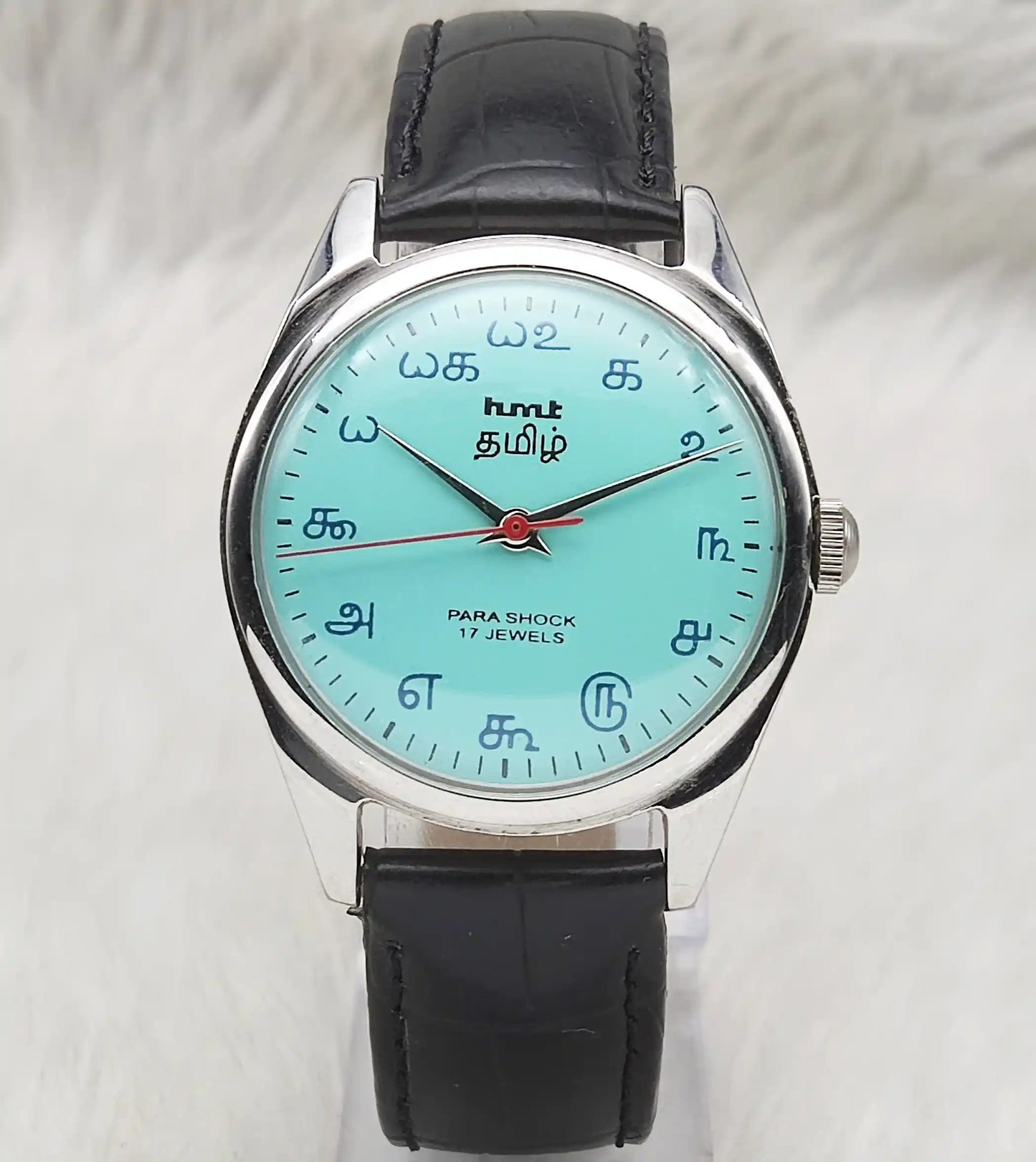 HMT Tamil Numerals Turquoise Watch Handwinding Men's Watch