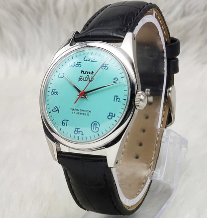 HMT Tamil Numerals Turquoise Watch Handwinding Men's Watch