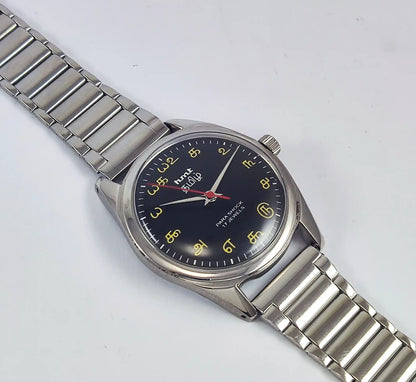 HMT Tamil Para Shock 17 Jewels Black Dial Handwinding Discover-Diamonds