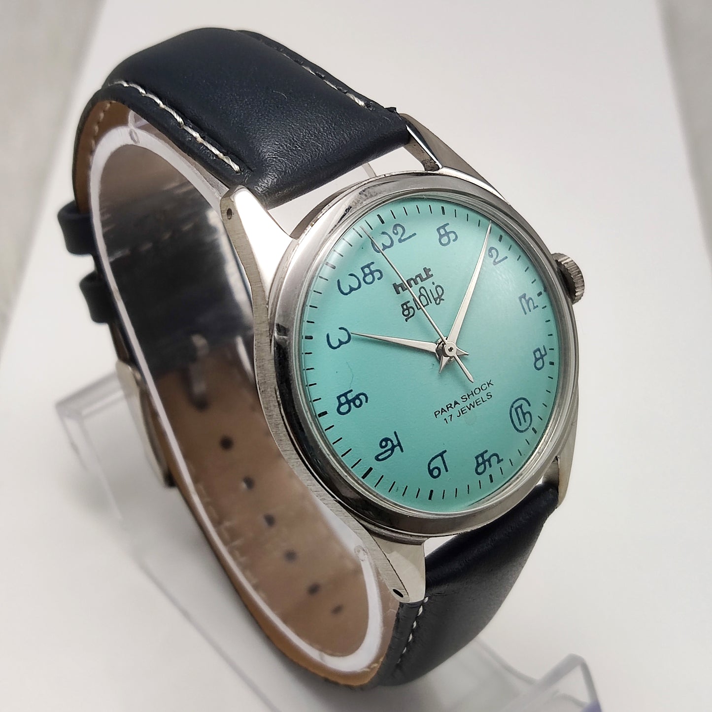 HMT Tamil Numerals Indices Turquoise Dial 17 Jewels Handwinding Watch