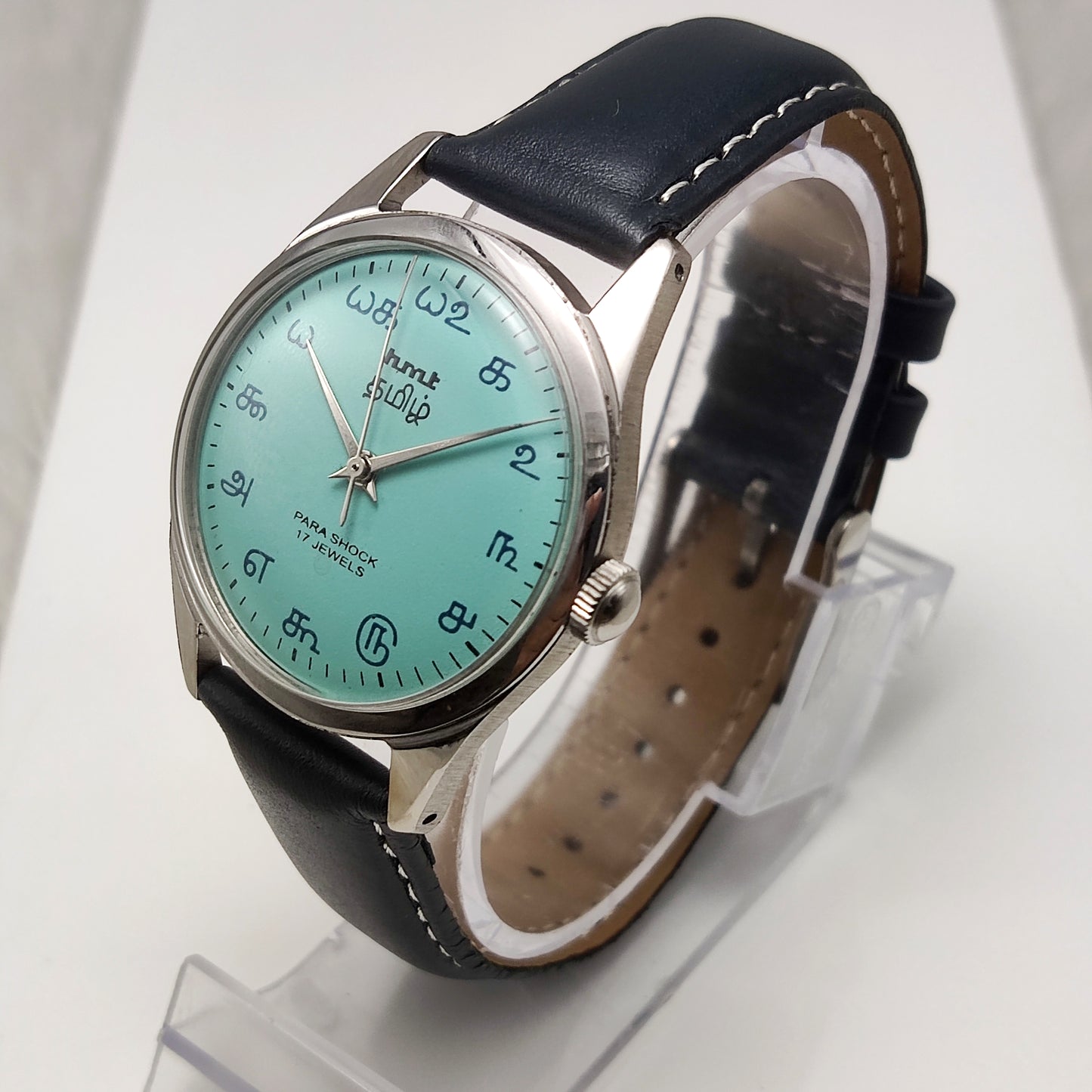 HMT Tamil Numerals Indices Turquoise Dial 17 Jewels Handwinding Watch