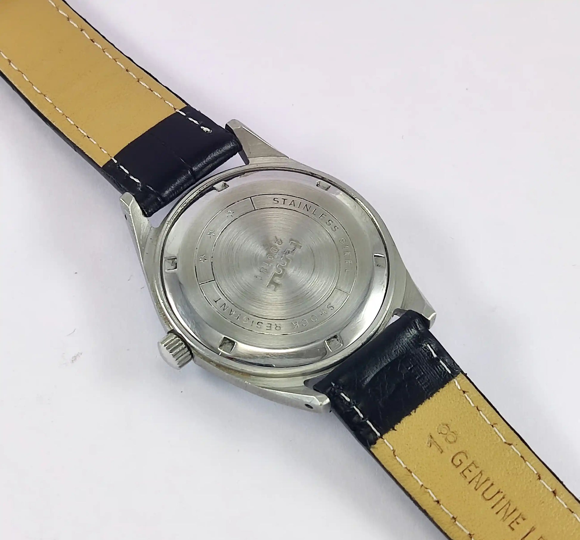 HMT Tamil Turquoise Dial Para Shock 17 Jewels Handwinding Men's Watch 0231 Discover-Diamonds