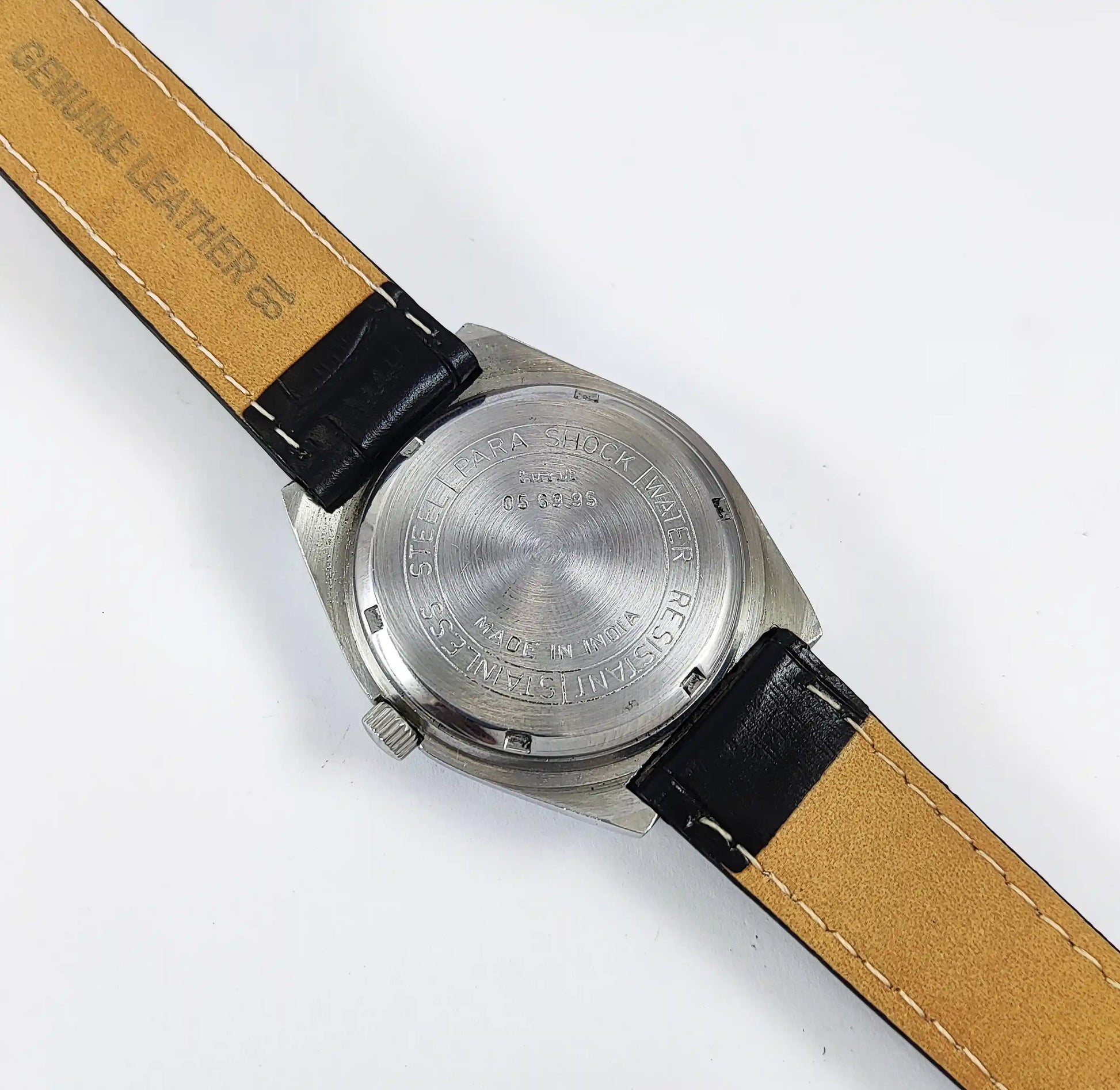 HMT Tareeq Para Shock 17 Jewels Date Black Dial Handwinding Discover-Diamonds