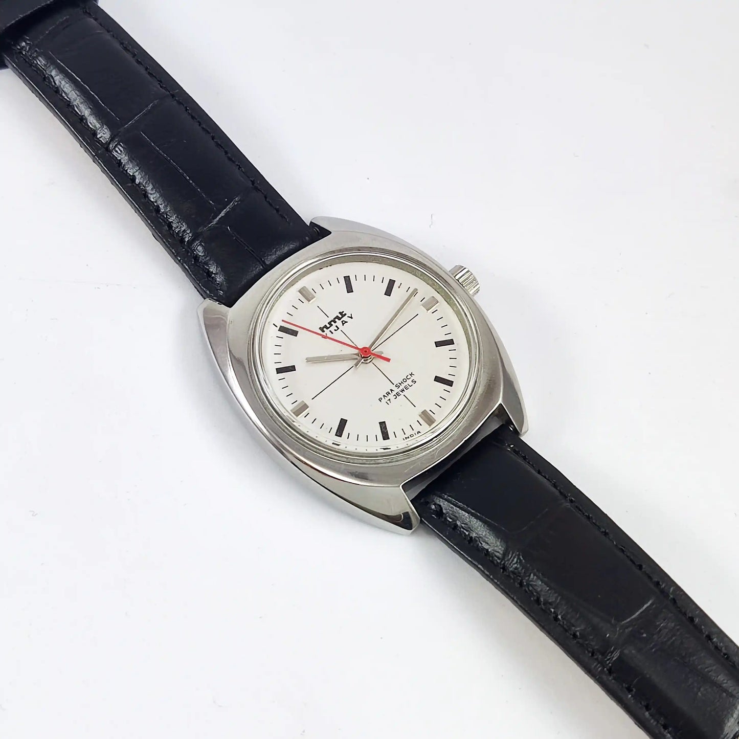 HMT Vijay Para Shock 17 Jewels Gray Dial Handwinding - Discover-Diamonds