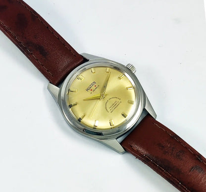 Hilton Incabloc 17 Jewels Golden Dial Handwinding Discover-Diamonds