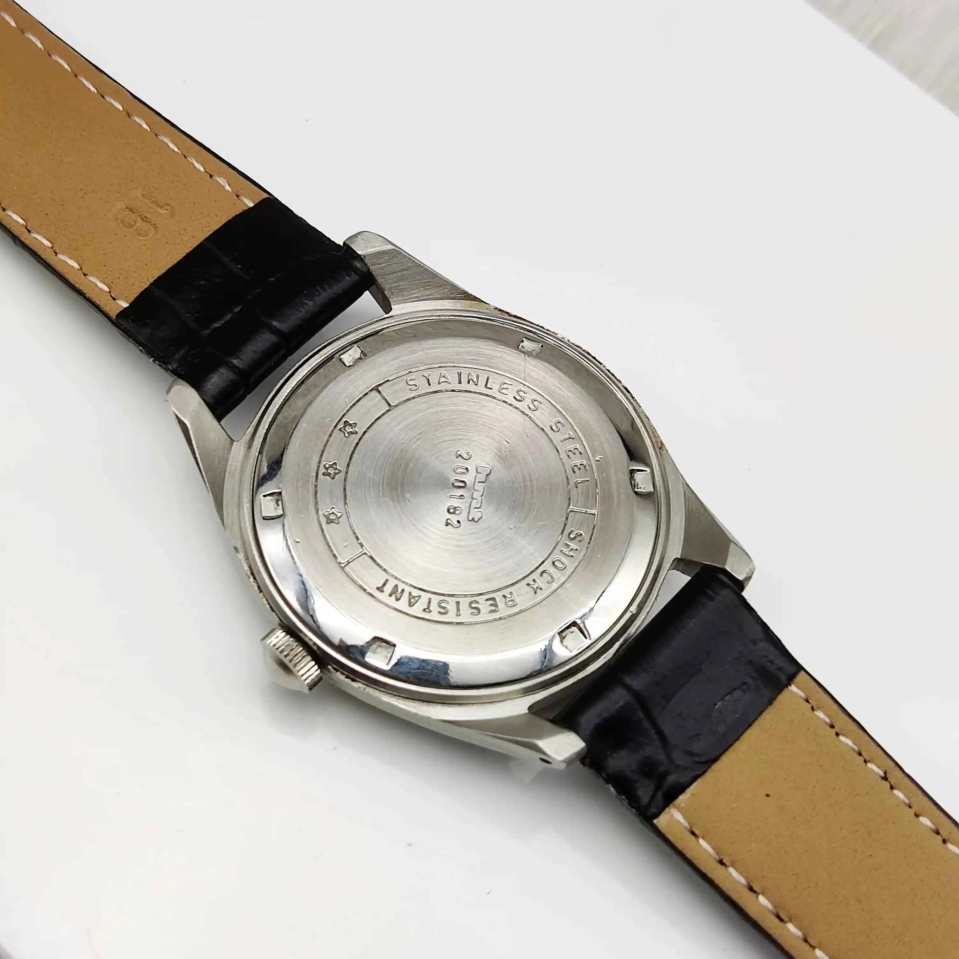 HMT Janata Arabic Numerals 17 Jewels Men's Watch Black Dial