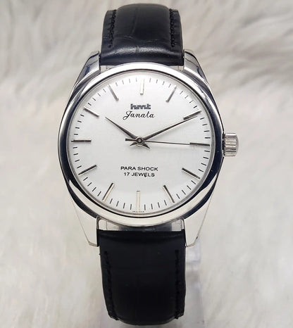 HMT Janata Cloud Silver Dial Stick indices 17 Jewels Handwinding Men's Watch