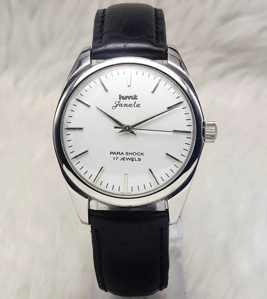 HMT Janata Cloud Silver Dial Stick indices 17 Jewels Handwinding Men's Watch