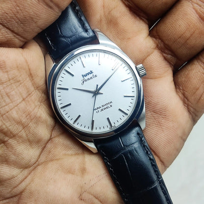 HMT Janata Cloud Silver Dial Stick indices 17 Jewels Handwinding Men's Watch