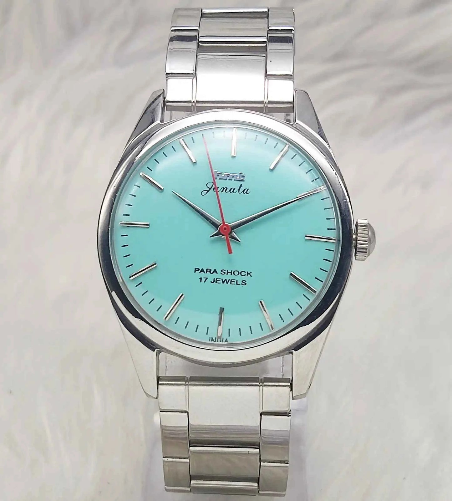 HMT Janata Black Dial Devanagari indices 17 Jewels Handwinding Men's Watch