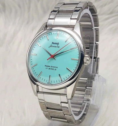 HMT Janata Black Dial Devanagari indices 17 Jewels Handwinding Men's Watch