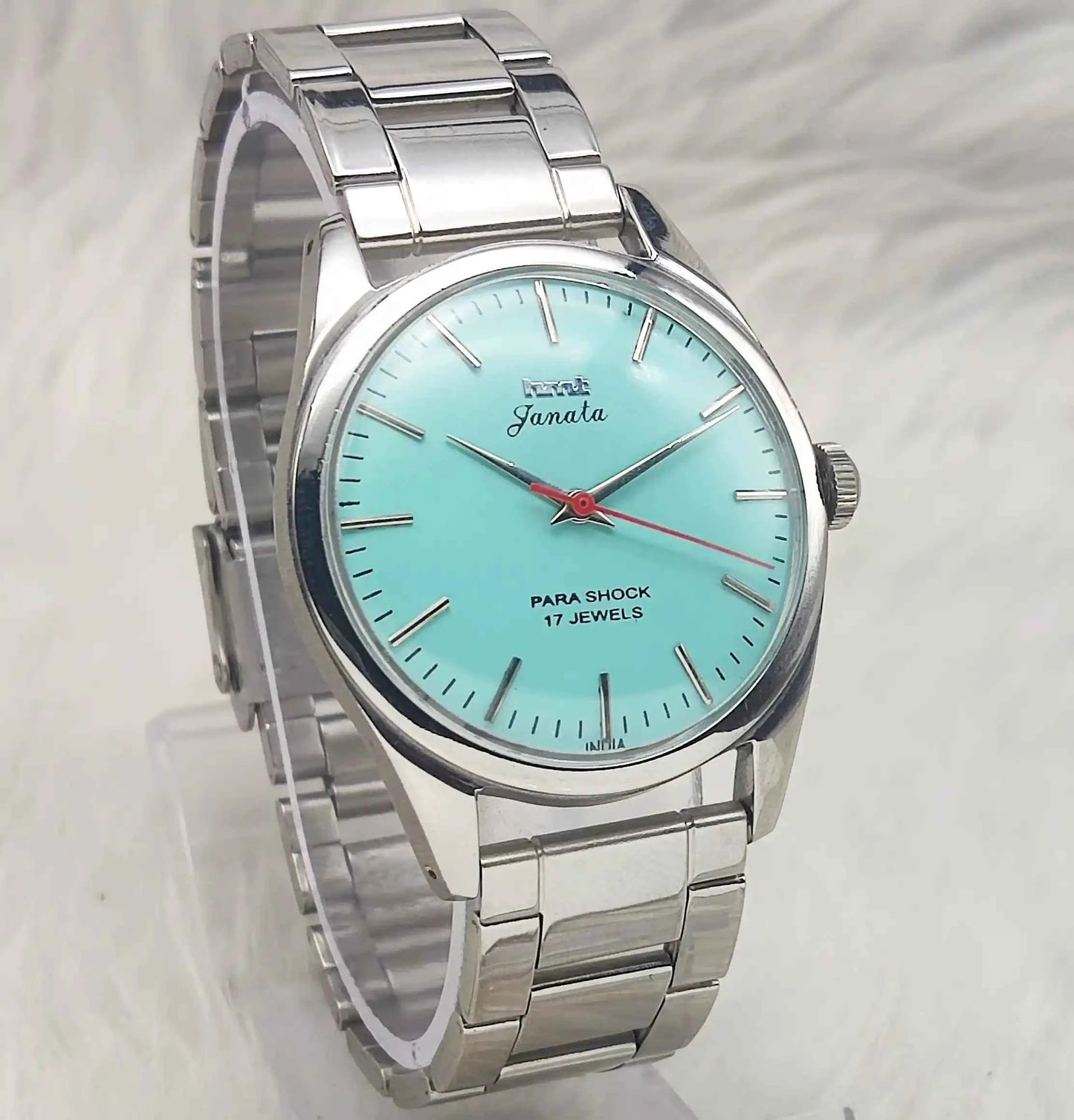 HMT Janata Black Dial Devanagari indices 17 Jewels Handwinding Men's Watch