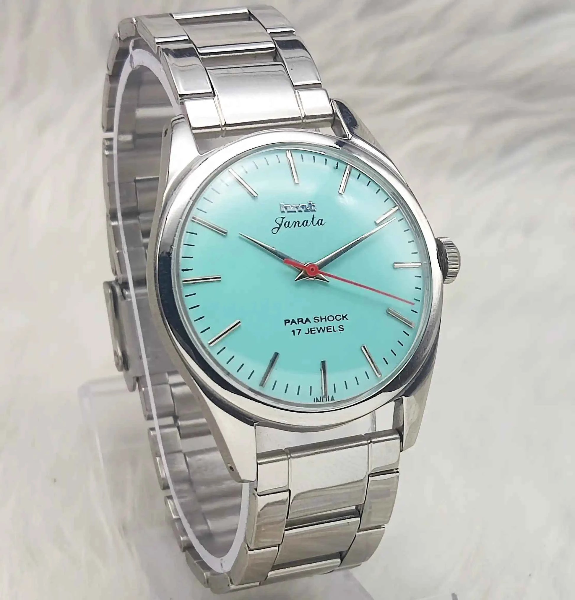 HMT Janata Black Dial Devanagari indices 17 Jewels Handwinding Men's Watch