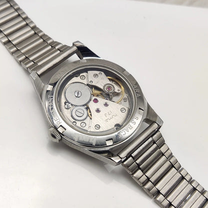 HMT Pilot 17 Jewels Red Apple Dial - Handwinding Men's Watch Transparent Back