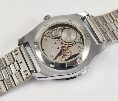 HMT Kohinoor Para Shock 17 Jewels Red Dial Transparent Back Mechanical Hand winding Men's Wrist Watch Discover-Diamonds