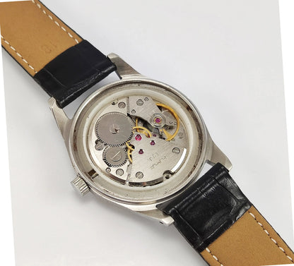 Hmt Yellow Arabic Dial Para Shock 17 Jewels India Made Hand-Winding Movement Men's Wrist Watch 0231 Discover-Diamonds