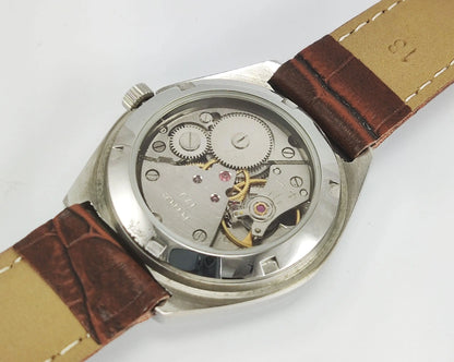 HMT Maurya Para Shock 17 Jewels Gray Dial Mechanical Hand winding Men's Wrist Watch - Discover-Diamonds