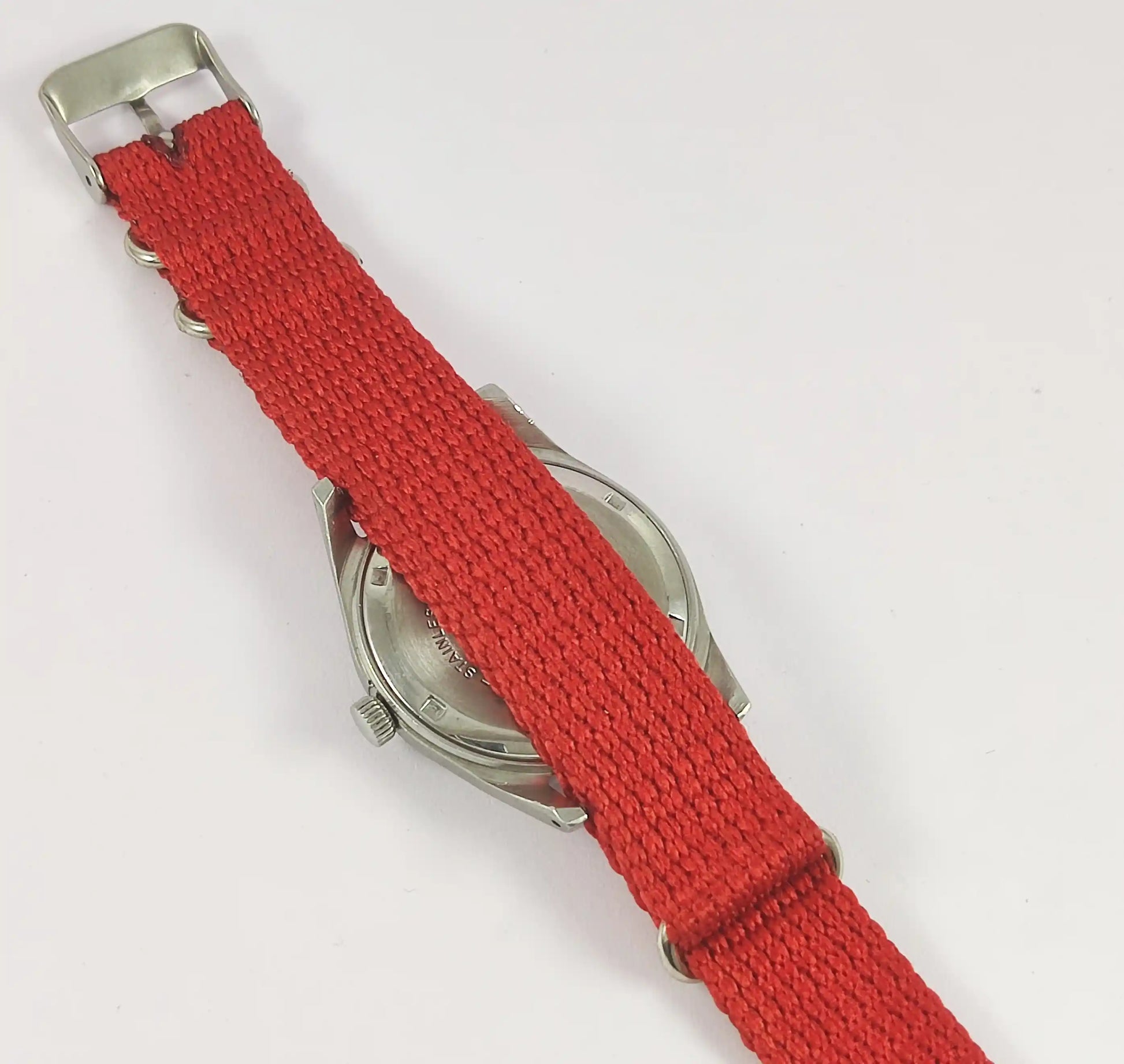 HMT Janata Para Shock 17 Jewels Red Dial Watch 0231 Discover-Diamonds
