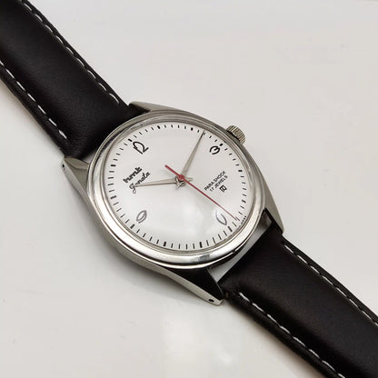 HMT Janata White Dial 17 Jewels Handwinding Watch English Numerals