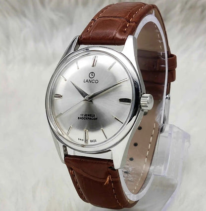 Cavalry 17 Jewels Incabloc Feature Maroon Dial with Stick Indices