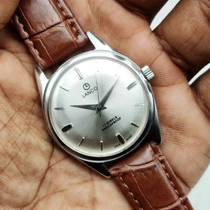 Cavalry 17 Jewels Incabloc Feature Maroon Dial with Stick Indices