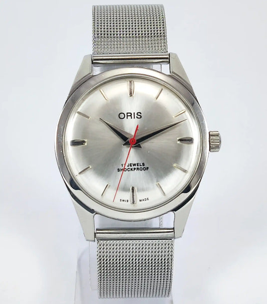 LANCO 17 Jewels Shock Proof Silver Dial Swiss Made Handwinding Discover-Diamonds