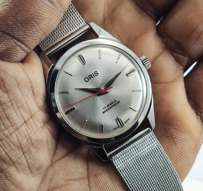 LANCO 17 Jewels Shock Proof Silver Dial Swiss Made Handwinding Discover-Diamonds