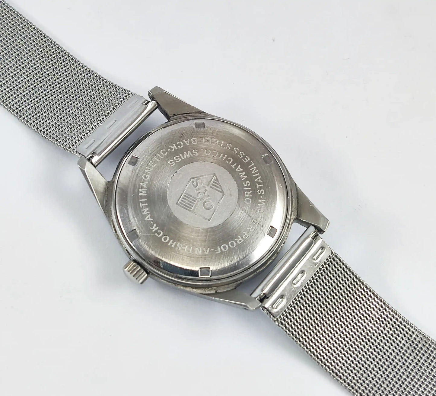 ORIS 17 Jewels Shock Proof Silver Dial Swiss Made Handwinding Discover-Diamonds