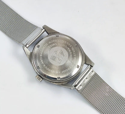 ORIS 17 Jewels Shock Proof Silver Dial Swiss Made Handwinding Discover-Diamonds